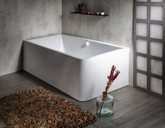 MARLENE CURVE L MONOLITH wanna wolnostojąca przyścienna 175x75x63cm, biała