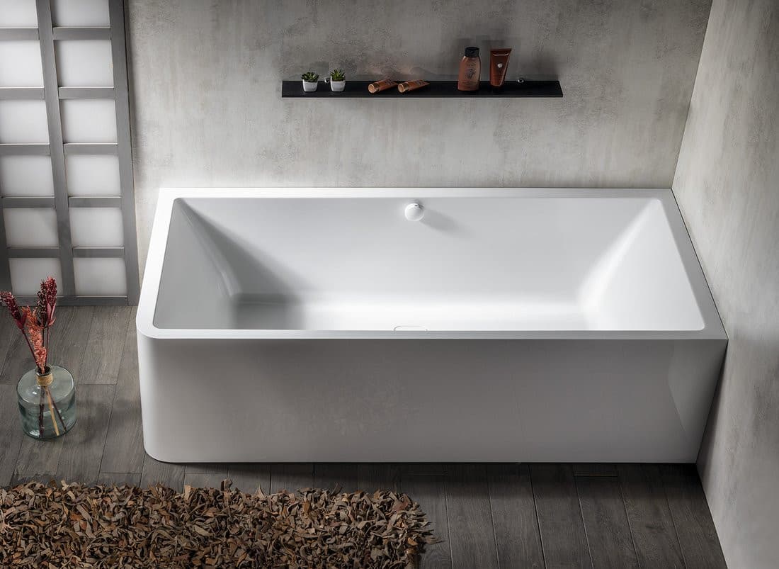 MARLENE CURVE R MONOLITH wanna wolnostojąca przyścienna 175x75x63cm, biały