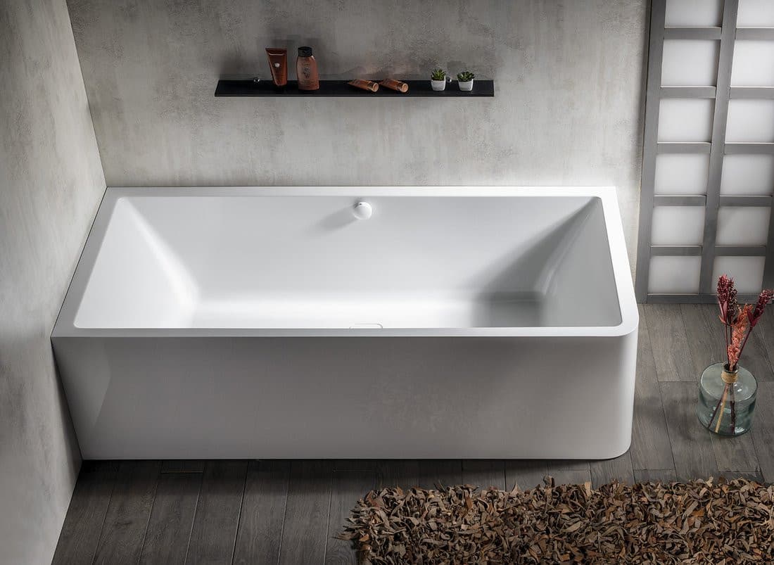 MARLENE CURVE L MONOLITH prostokątna wanna 165x75x63cm, biały