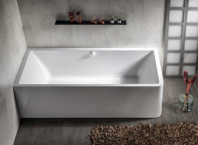 MARLENE CURVE L MONOLITH prostokątna wanna 165x75x63cm, biały