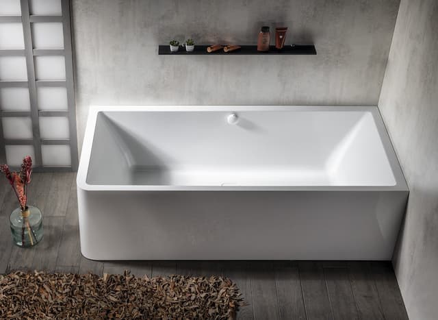 MARLENE CURVE R MONOLITH wanna wolnostojąca przyścienna 165x75x63cm, biały