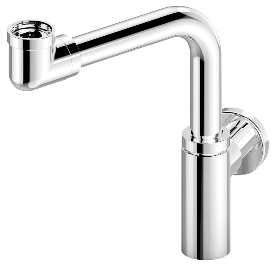 Syfon umywalkowy oszczędzający miejsce 5/4", odpływ 32mm, chrom