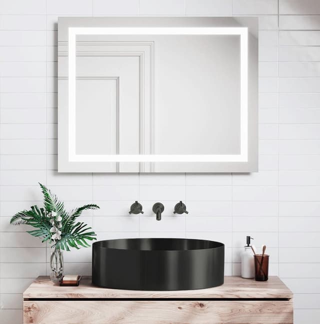 AURUM umywalka ze stali nierdzewnej, średnica 38cm, z korkiem, gun metal