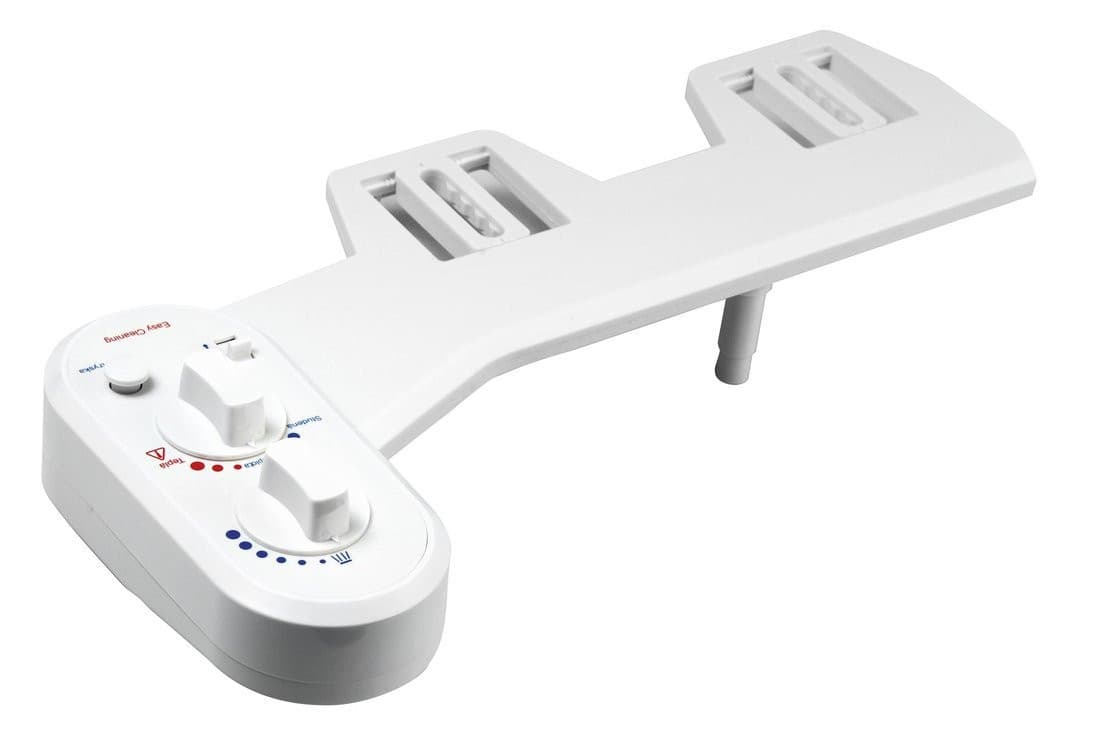EASY CLEANING bidet pod deskę WC, zasilanie zimną i ciepłą wodą, polypropylen
