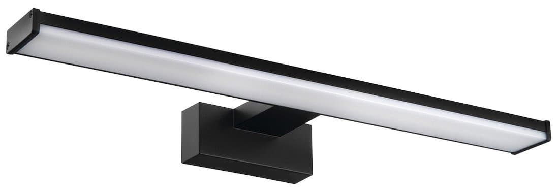 CHICAGO LED oświetlenie 400x120mm, 8W, 230V, IP44, plastik, czarny mat