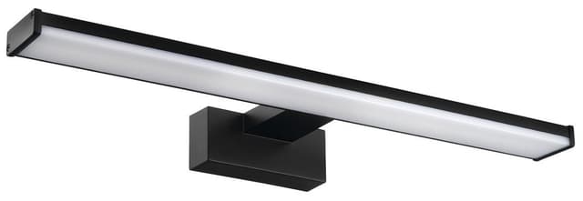 CHICAGO LED oświetlenie 400x120mm, 8W, 230V, IP44, plastik, czarny mat