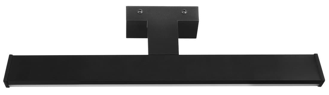 CHICAGO LED oświetlenie 400x120mm, 8W, 230V, IP44, plastik, czarny mat