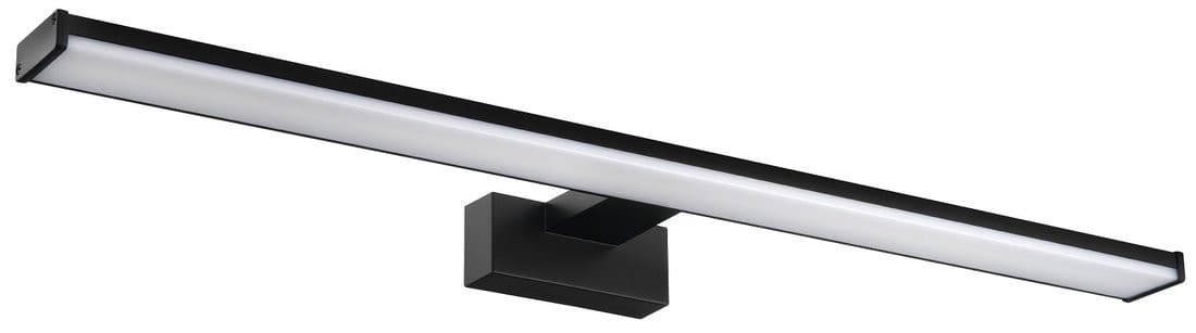 CHICAGO XL LED oświetlenie 600x120mm, 12W, 230V, IP44, plastik, czarny mat