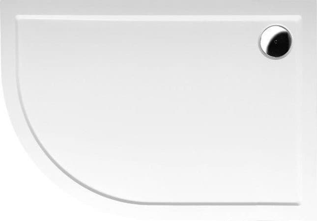 RENA R brodzik kompozytowy, półokrągły 120x90cm, R550, prawy, biała