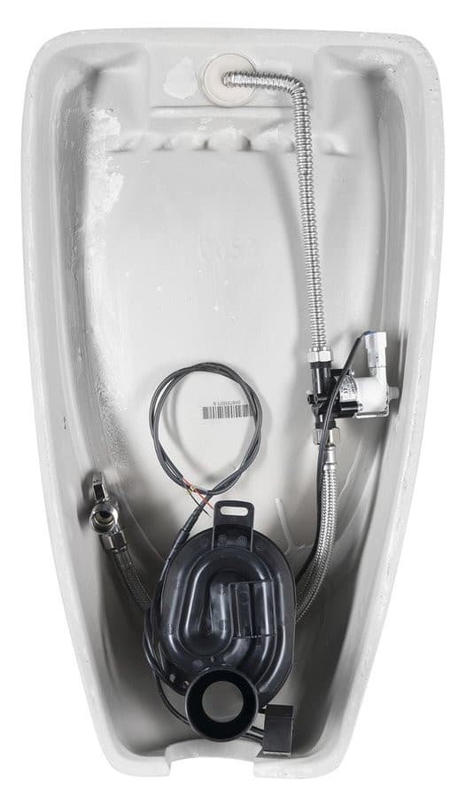 SCHWARN pisuar ze spłuczką automatyczną 6V DC, zasilanie tylne, odpływ tylny