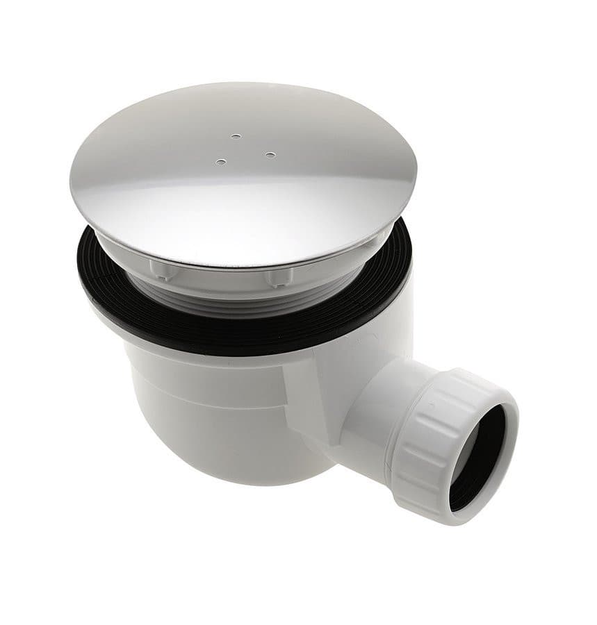 GELCO syfon do brodzików, średnica 90mm, DN40, pokrywka stal nierdzewna połysk