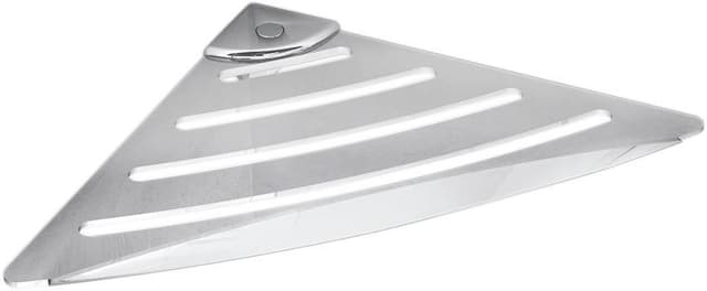 Półka narożna do kabiny prysznicowej 178x178mm, ABS/stal nierdzewna polerowana