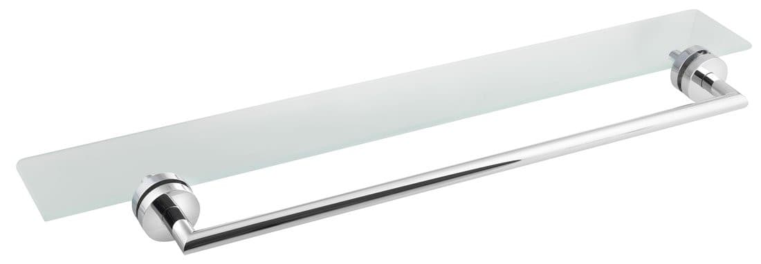 X-ROUND półka z wieszakiem na ręczniki do kabin ARCHITEX, chrom