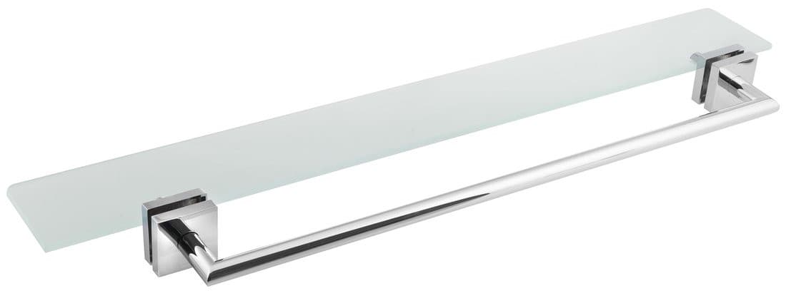 X-SQUARE półka z wieszakiem na ręczniki do kabin ARCHITEX, chrom