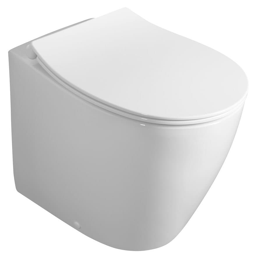 SENTIMENTI miska WC 36x52 cm, Rimless, dolny/tylny odpływ, biały