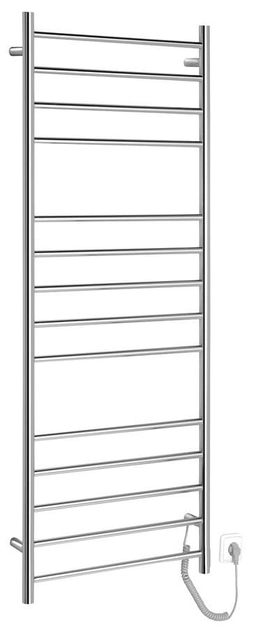 REDONDO elektryczna suszarka na ręczniki, okrągła, 600x1500 mm, 130 W, stal nierdzewna polerowana