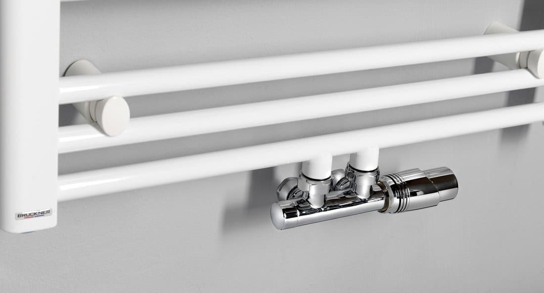 WICHER zestaw przyłączeniowy zespolony z termostatem, rozstaw 50mm, chrom