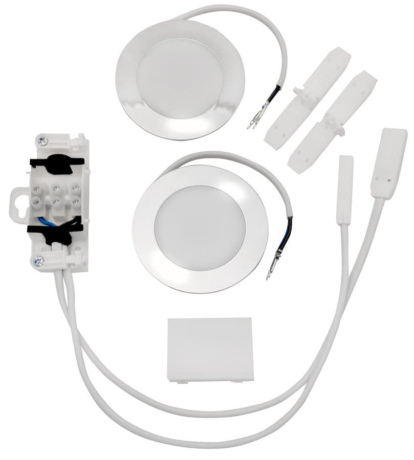 Zestaw oświetlenia LED 2x2W, 4000K, 230V do szafek KORIN, KAWA, ZOJA/KERAMIA FRESH