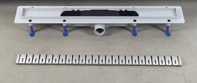 KLAVER odpływ liniowy z rusztem ze stali nierdzewnej, L-910, DN50