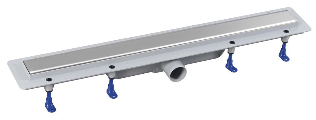 FLISE odpływ liniowy z rusztem ze stali nierdzewnej do płytek, L-710, DN50