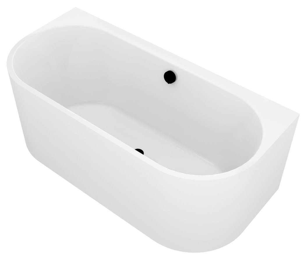 ASTRA DL MONOLITH wanna przyścienna stojąca 160x75x60cm, biała