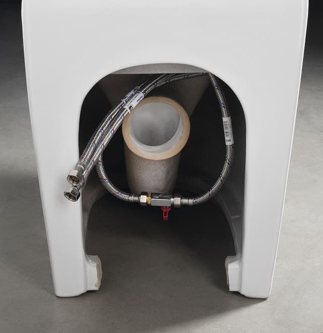 PACO CLEANWASH kompakt WC ze zintegrowaną baterią i prysznicem bidetowym, odpływ poziomy/pionowy, biały