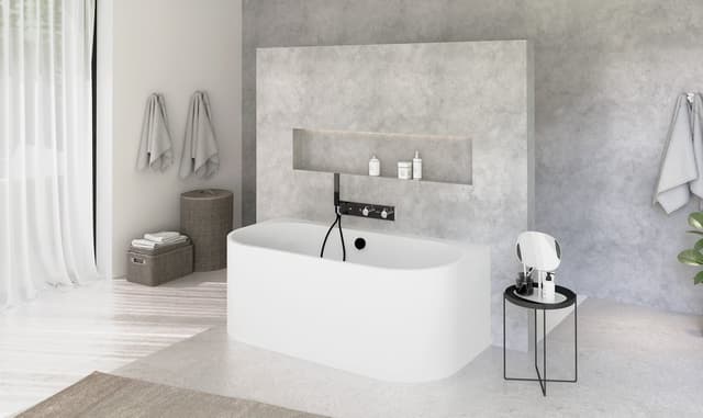 ASTRA DR MONOLITH wanna przyścienna stojąca 160x75x60cm, biały