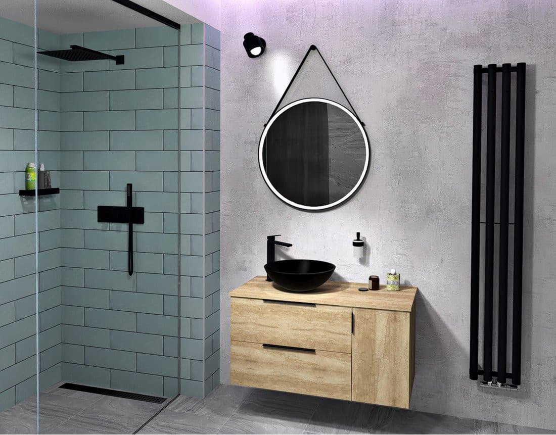 CIRASA szafka wisząca dolna 30x52x46cm, prawa/lewa, dąb Alabama