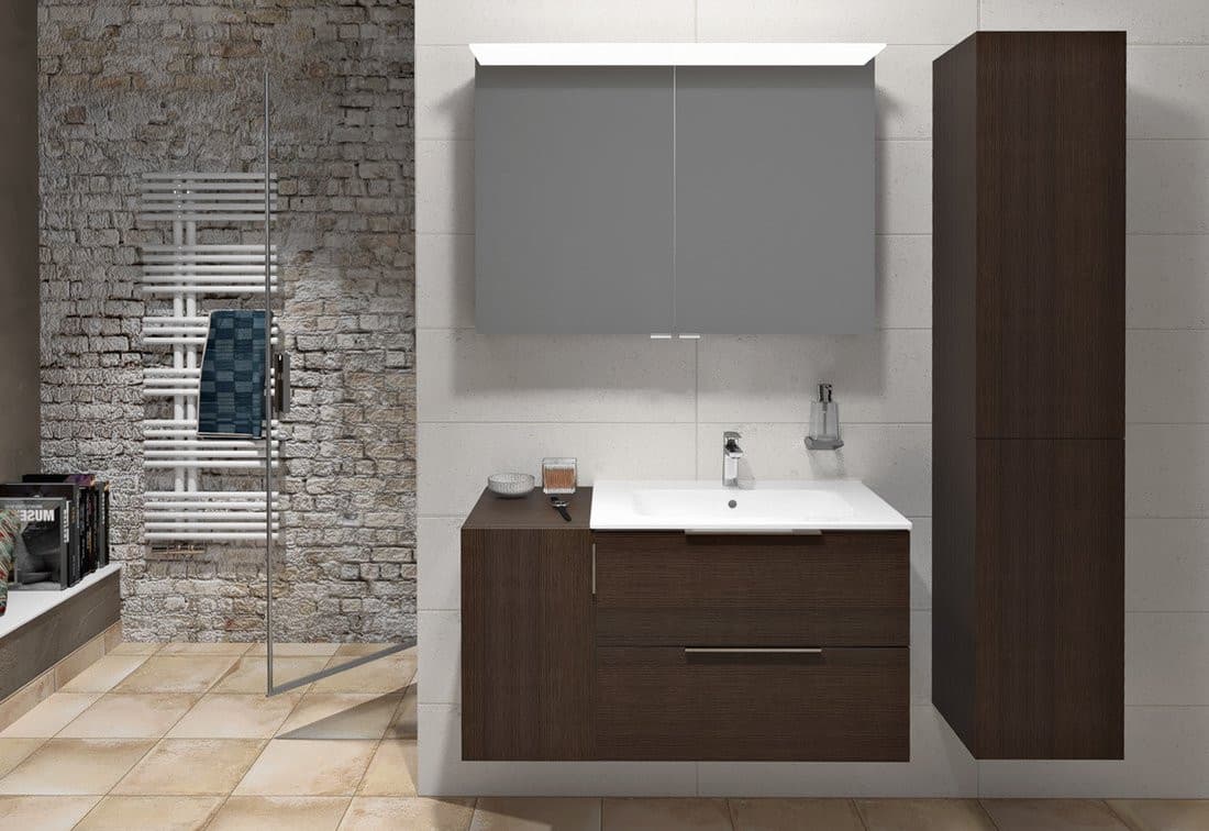 CIRASA szafka wisząca dolna 30x52x46cm, prawa/lewa, sosna rustykalna