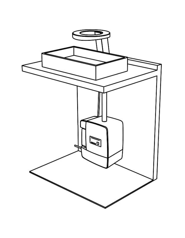 CONCEPT bateria stojąca z czujnikiem, z dozownikiem mydła i suszarką do rąk, wysokość 188mm, chrom