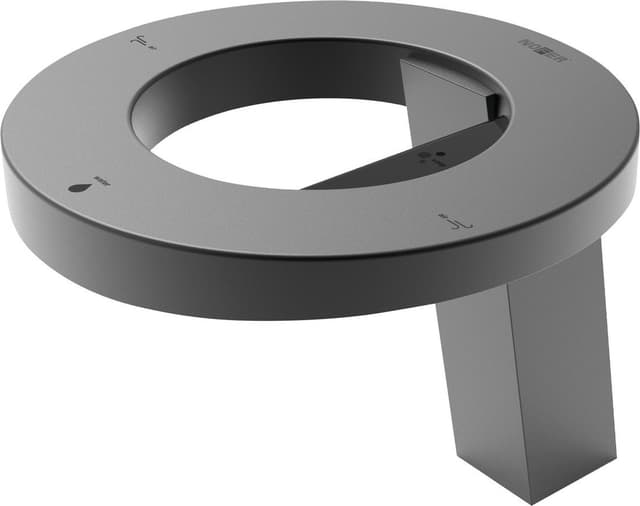 CONCEPT bateria stojąca z czujnikiem, z dozownikiem mydła i suszarką do rąk, wysokość 188mm, czarny