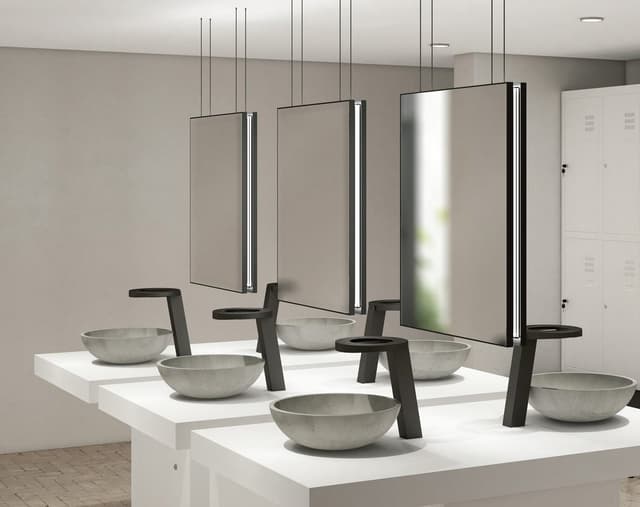 CONCEPT bateria stojąca z czujnikiem, z dozownikiem mydła i suszarką do rąk, wysokość 188mm, czarny