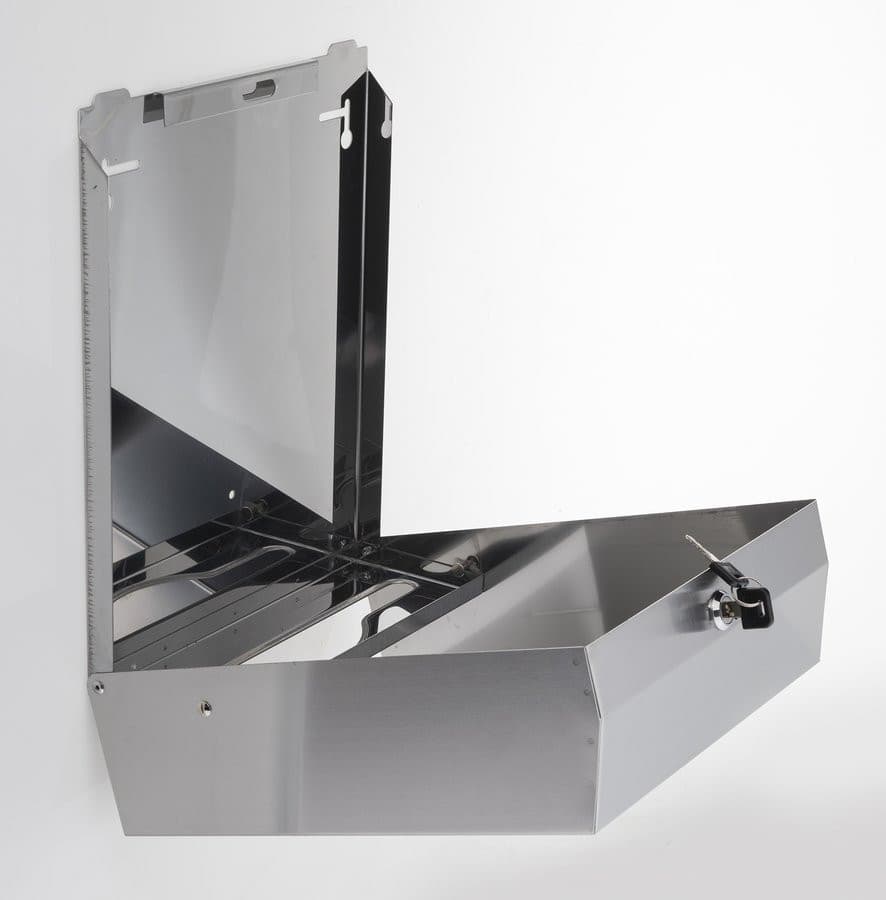 Podajnik ręczników papierowych 285x370x105mm, stal nierdzewna mat