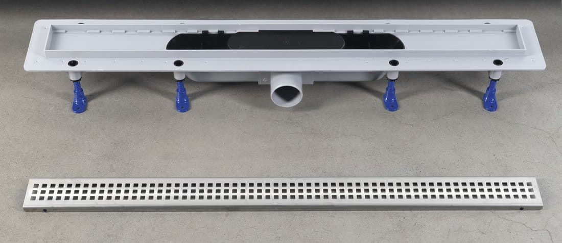 INDY odpływ liniowy z rusztem ze stali nierdzewnej, L-810, DN50