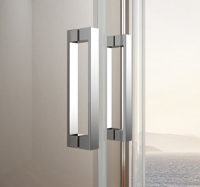 BORG kabina prysznicowa 800x800x1950 mm, wejście z rogu, szkło czyste