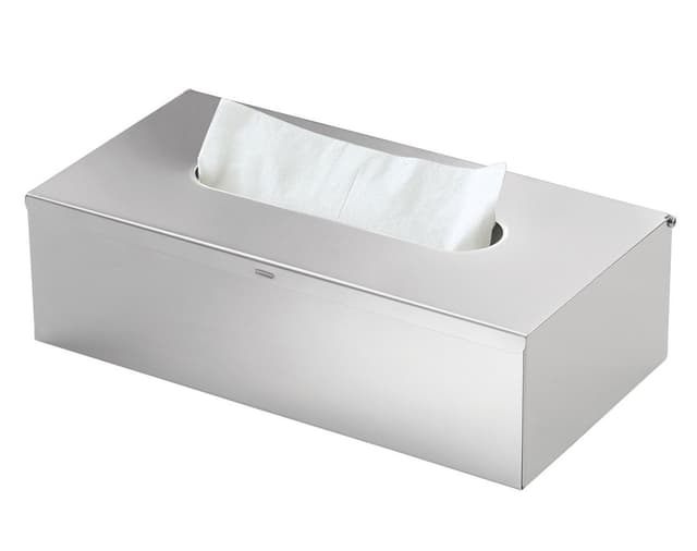 Pojemnik na chusteczki higieniczne ścienny, 250x75x130 mm, stal nierdzewna mat