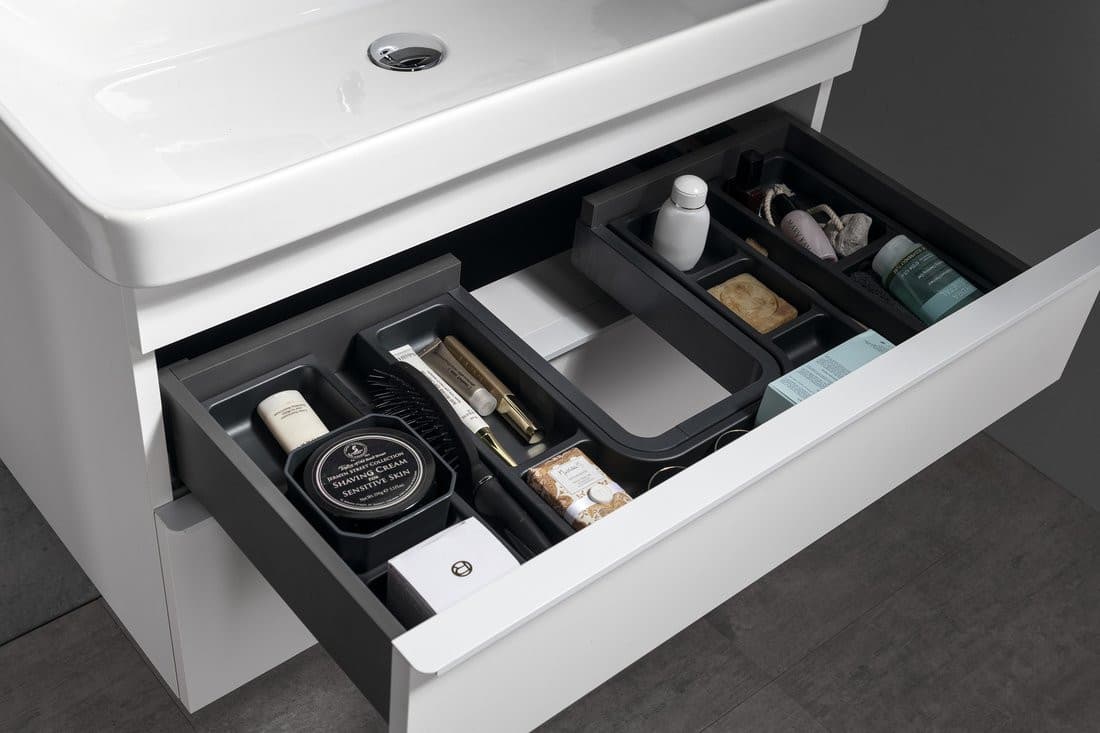 SITIA szafka umywalkowa 46,4x70x44,2cm, 2 szuflady, sosna rustykalna