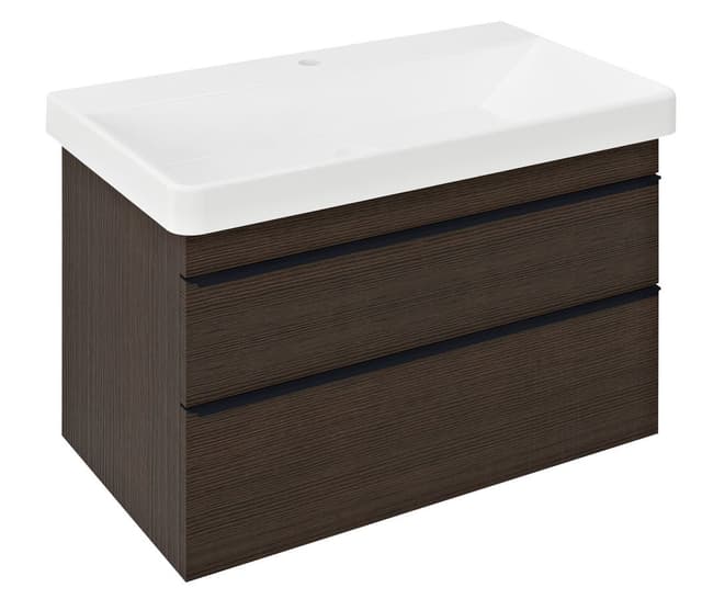 SITIA szafka umywalkowa 75,6x50x44,2cm, 2 szuflady, sosna rustykalna