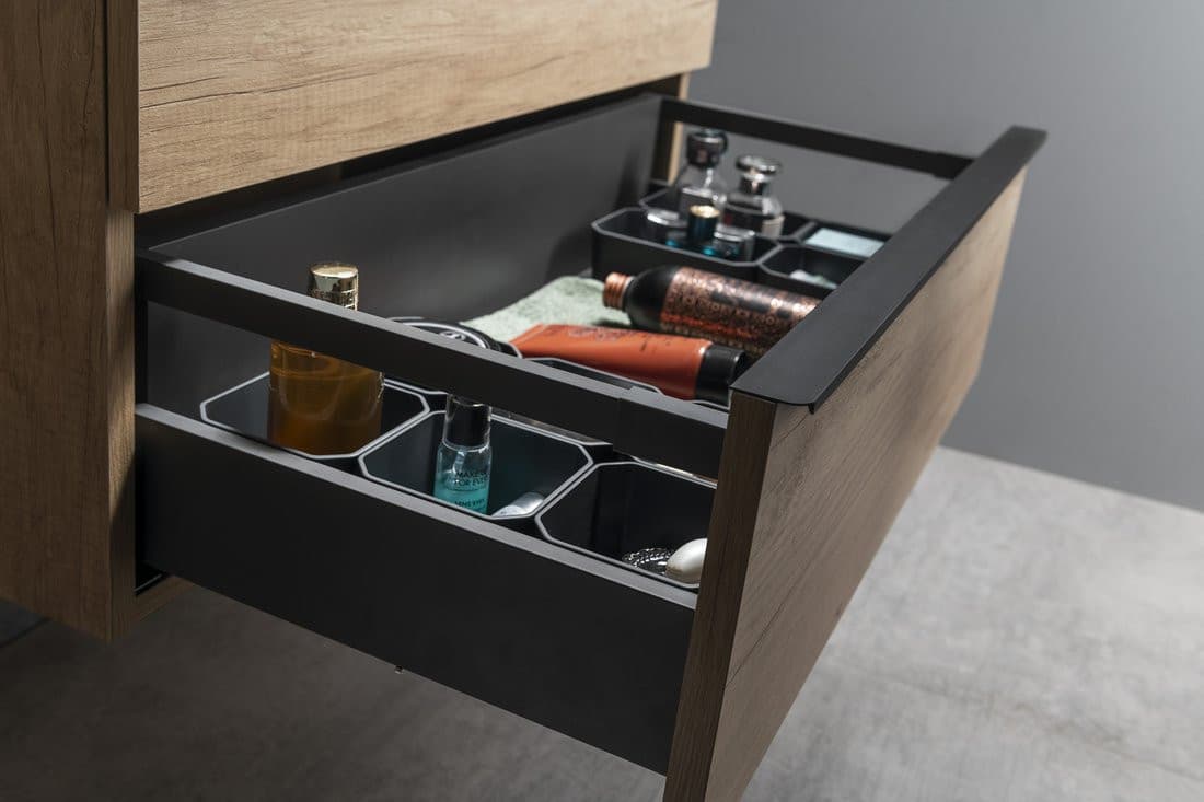 SITIA szafka umywalkowa 75,6x50x44,2cm, 2 szuflady, sosna rustykalna