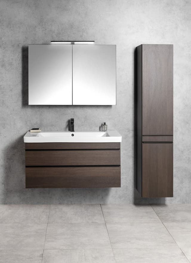 SITIA szafka umywalkowa 101,4x50x44,2cm, 2 szuflady, sosna rustykalna