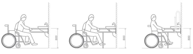 HANDICAP poręcz z nogą podporową 600mm, stal nierdzewna polerowana