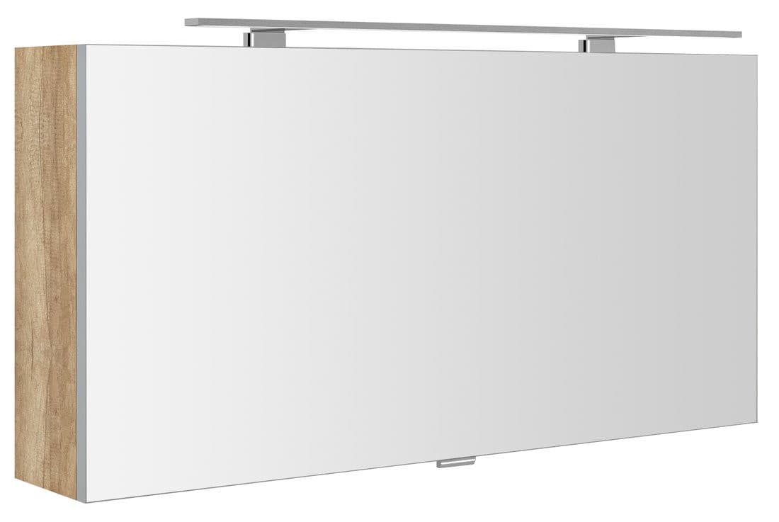 CLOE szafka z lustrem, oświetlenie LED 100x50x18cm, dąb Alabama