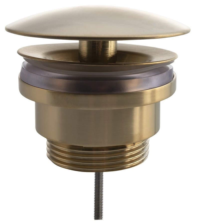 Korek umywalkowy 5/4'', niezamykany, duży grzybek, 5-55mm, złoto mat