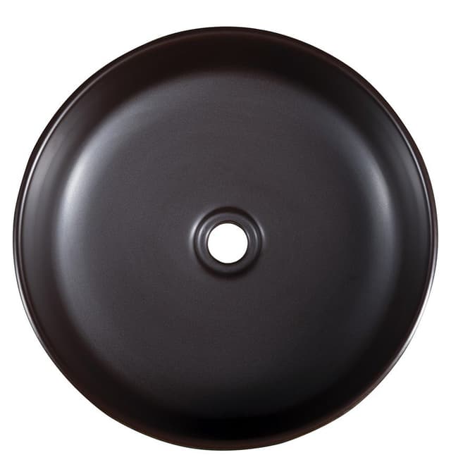 PRIORI umywalka ceramiczna nablatowa Ø 41 cm, niebieski/brązowy