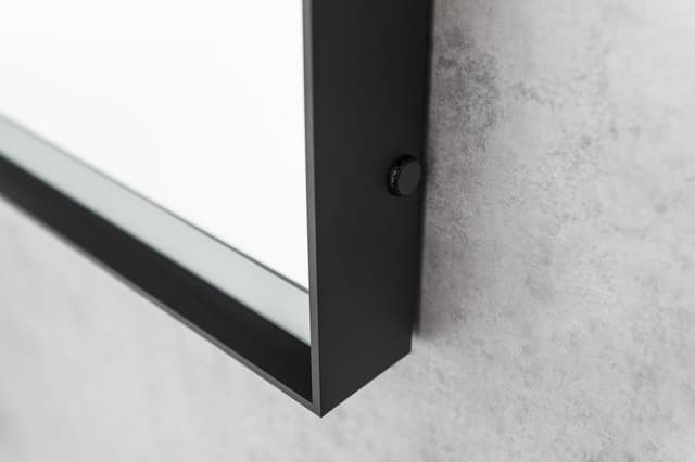 Lustro SORT z oświetleniem LED 60x80cm, bezdotykowy czujnik IR, 2700-6500K, czarny mat