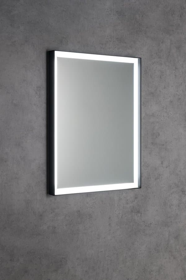 Lustro SORT z oświetleniem LED 60x80cm, bezdotykowy czujnik IR, 2700-6500K, czarny mat