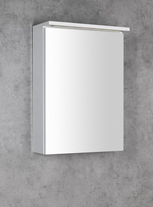 KAWA STRIP szafka z lustrem, oświetlenie LED 50x70x22cm, biały