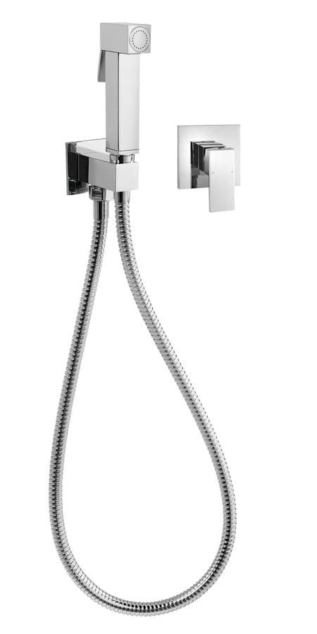 LATUS bateria bidetowa podtynkowa ze słuchawką bidetową i wężem , chrom