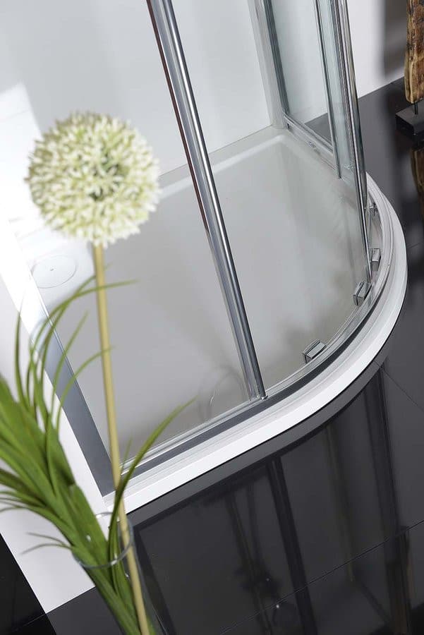 LUCIS LINE kabina prysznicowa półokrągła 900x900mm, R550 szkło czyste