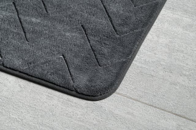 MOUSSE dywanik łazienkowy, 50x80cm, 100% polyester, antypoślizgowa, antracyt